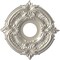 Ekena Millwork Attica PVC Ceiling Medallion (Fits Canopies up to 5"), Brght Coat Aluminum, 13"OD x 3 1/2"ID x 3/4"P CMP13ATBAL - alternate 1